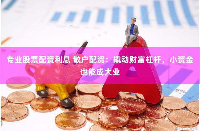 专业股票配资利息 散户配资：撬动财富杠杆，小资金也能成大业